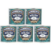 5X Hammerite Satin White Paint 250ml Tin Paint